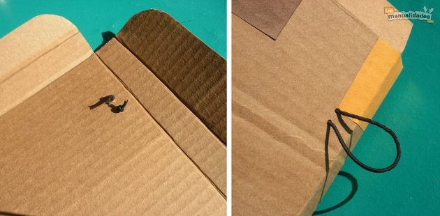 Cómo hacer una carpeta de cartón reciclado procedimiento 3