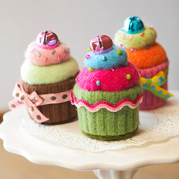 Cupcakes con reciclaje de tejidos