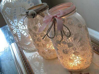 Ideas para decorar con crochet candelabros